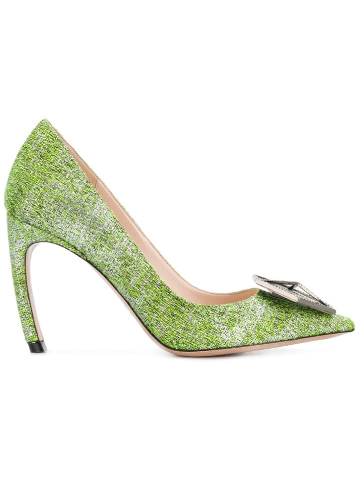 Nicholas Kirkwood Jewel Eden Pumps - Green