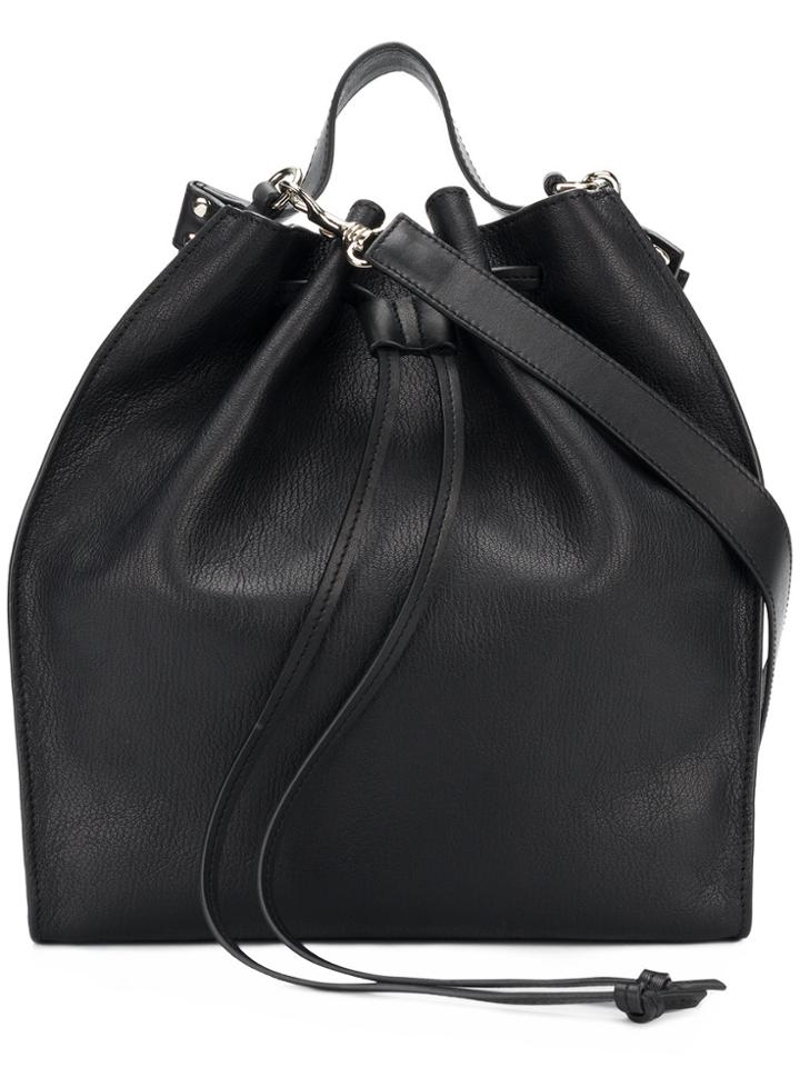 Jw Anderson Drawstring Bucket Bag - Black