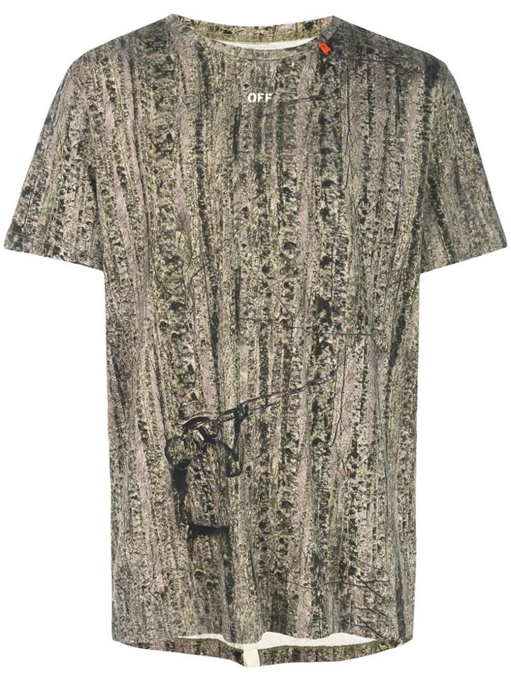 Off-white Arrrows Print T-shirt - Green