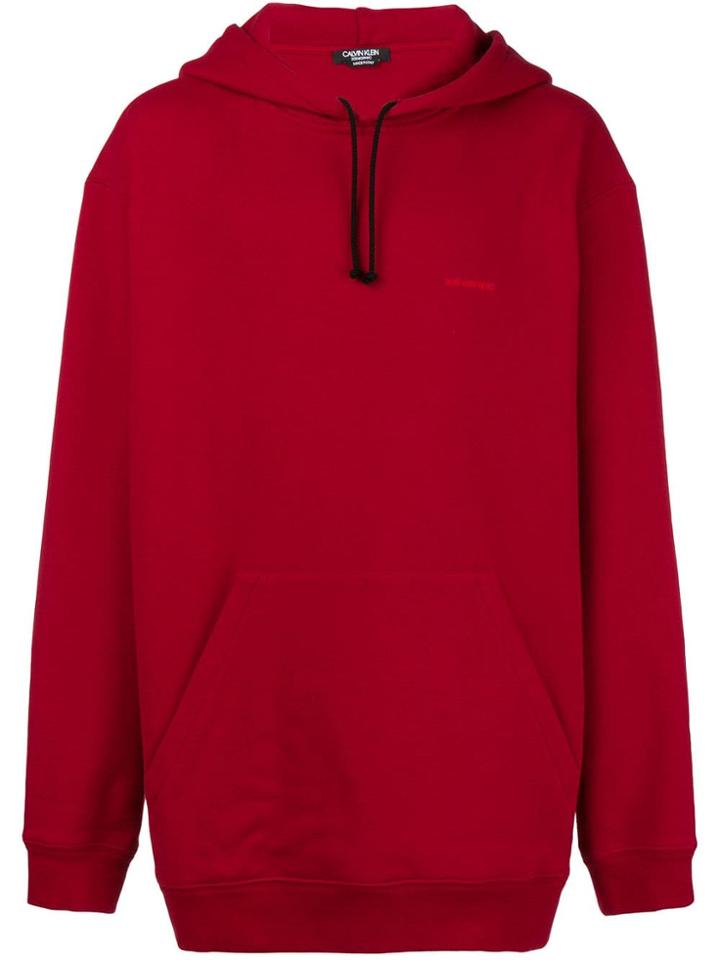 Calvin Klein 205w39nyc Logo Embroidered Hoodie