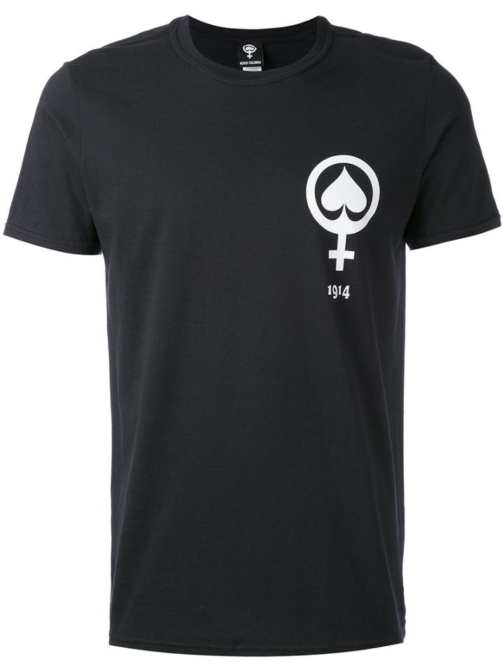 Heikki Salonen - Tove Print T-shirt - Unisex - Cotton - S, Black, Cotton