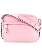 Moschino Quilted Shoulder Bag, Women's, Pink/purple