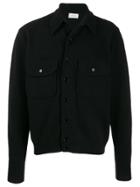 Lemaire Textured Front Pocket Shirt - Black