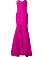 Radal Seam Gown, Women's, Size: 4, Pink/purple, Silk, Zac Posen