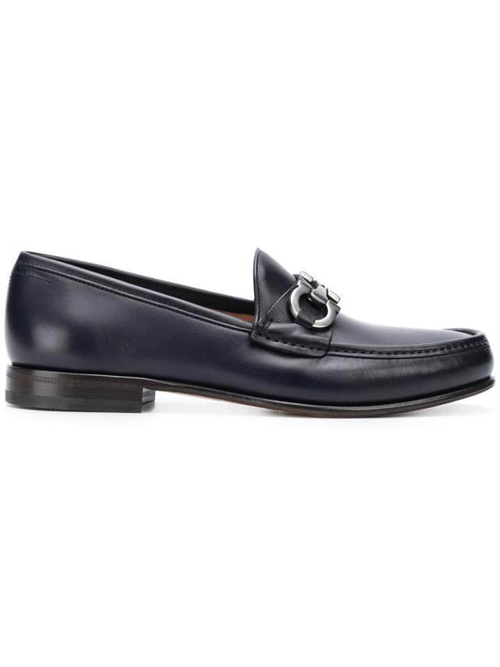 Salvatore Ferragamo Gancini Moccasins - Blue