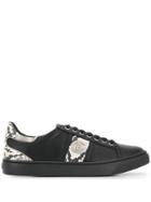 Baldinini Snake Print Sneakers - Black