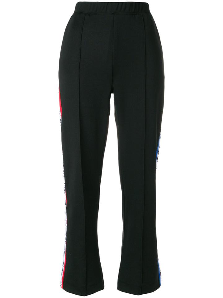 Être Cécile Striped Logo Track Pants - Black