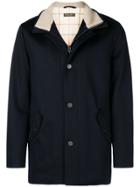 Loro Piana High Neck Coat - Blue