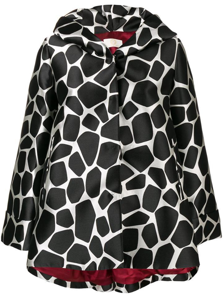 Sara Battaglia Hooded Rain Coat - Black