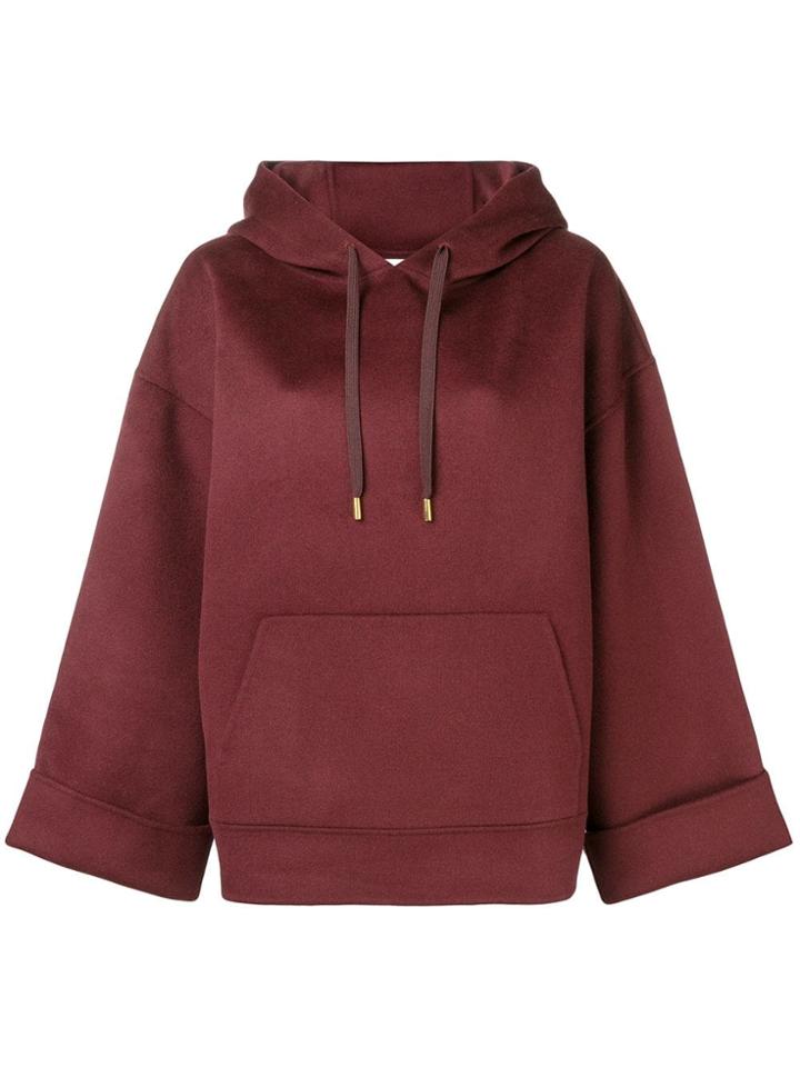 Nanushka Luz Oversized Hoodie Jacket - Red