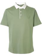 Gieves & Hawkes Contrast Collar Polo Shirt - Green