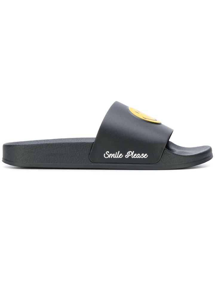 Joshua Sanders Smile Flip Flops - Black