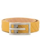 Mara Mac Silver-tone Buckle Belt - Yellow & Orange