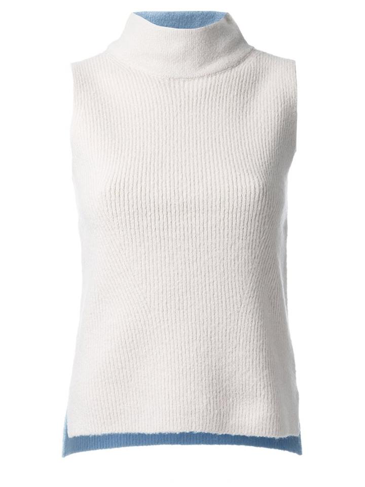 Guild Prime Sleeveless Mock Neck Top, Women's, Size: 36, White, Acrylic/nylon