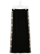 Roberto Cavalli Junior Teen Logo Print Track Skirt - Black