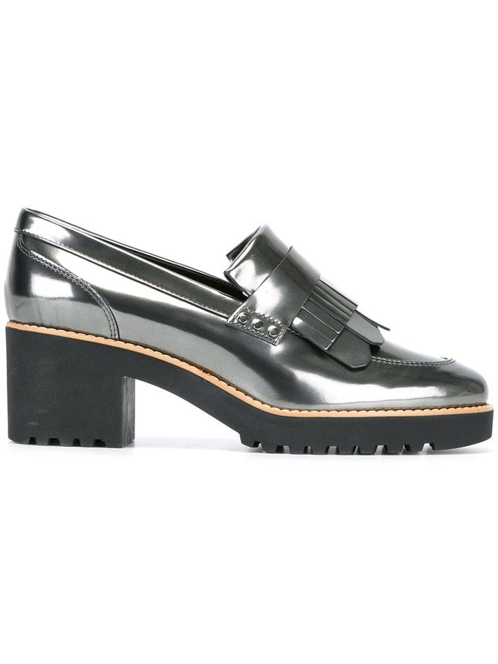 Hogan Metallic Loafers