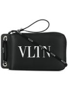 Valentino Vltn Neck Wallet - Black