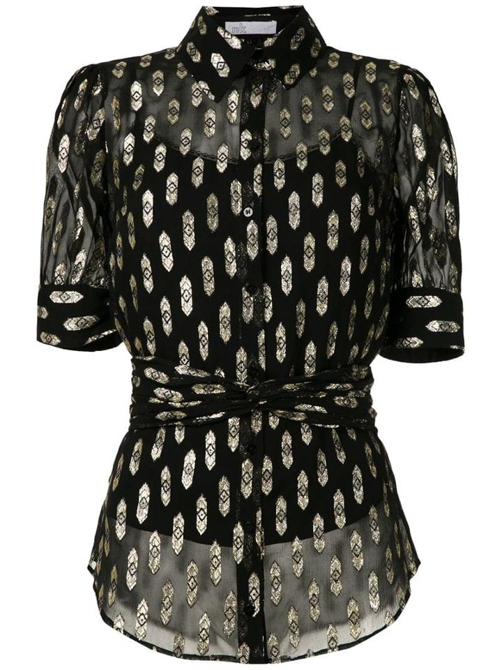 Nk Navajo Daniela Silk Shirt - Black