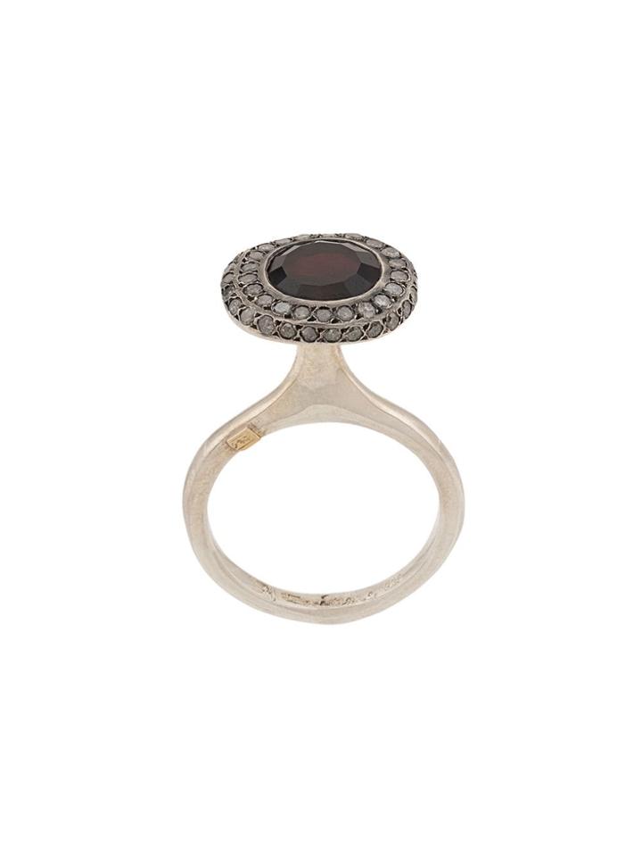 Rosa Maria Stone Ring - Silver