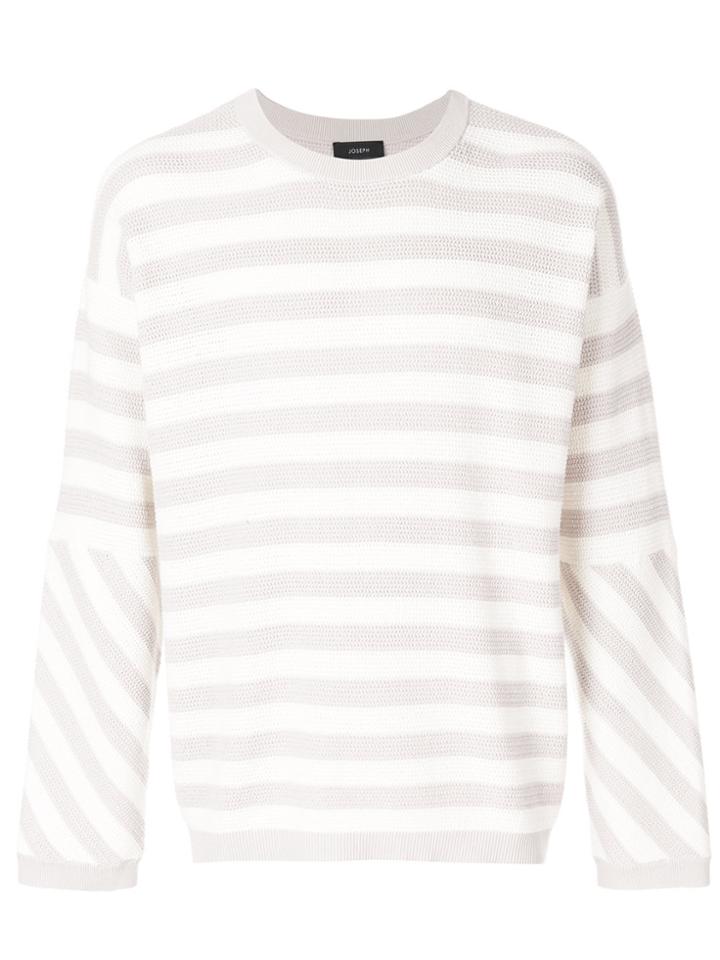 Joseph Striped Jumper - White