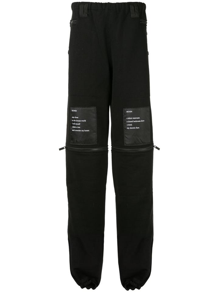 Takahiromiyashita The Soloist Logo Patch Track Pants - Black