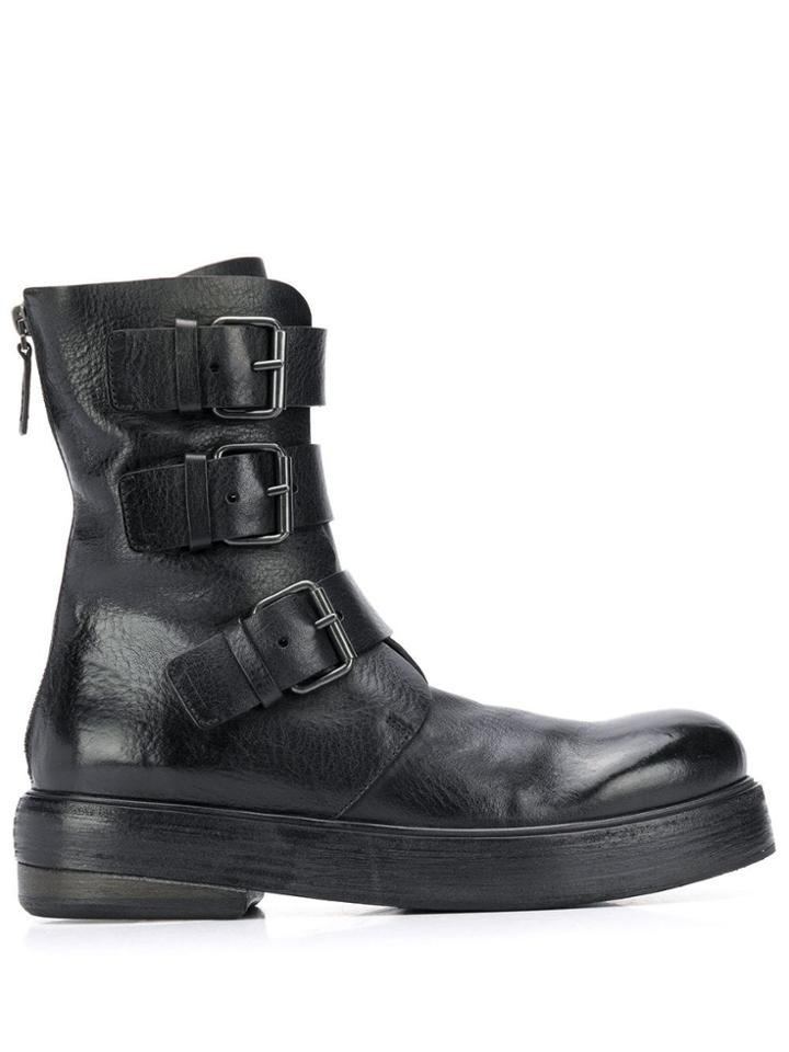 Marsèll 3 Buckle Boots - Black