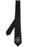 Givenchy 17 Embroidered Tie - Black