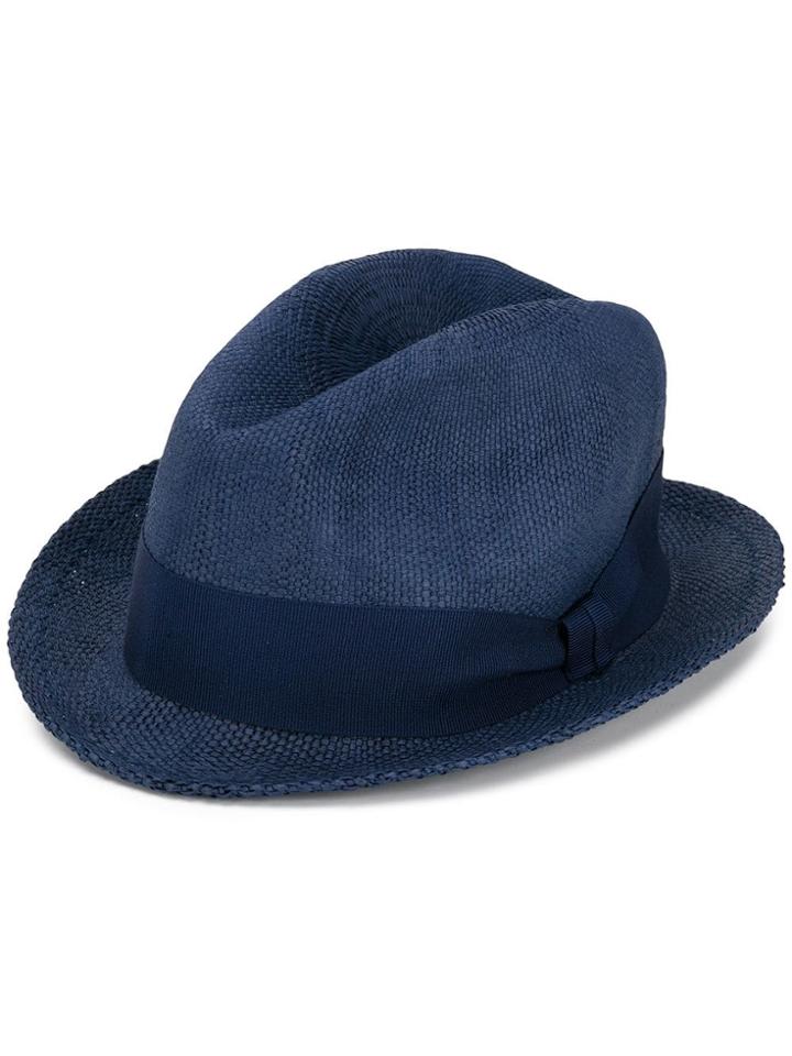 Eleventy Fedora Hat - Blue