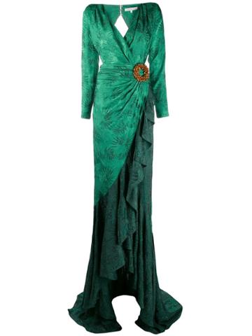 Raisavanessa Strass Embellished Maxi Dress - Green