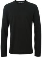 Dolce & Gabbana Button Cuff T-shirt, Men's, Size: 52, Black, Cotton