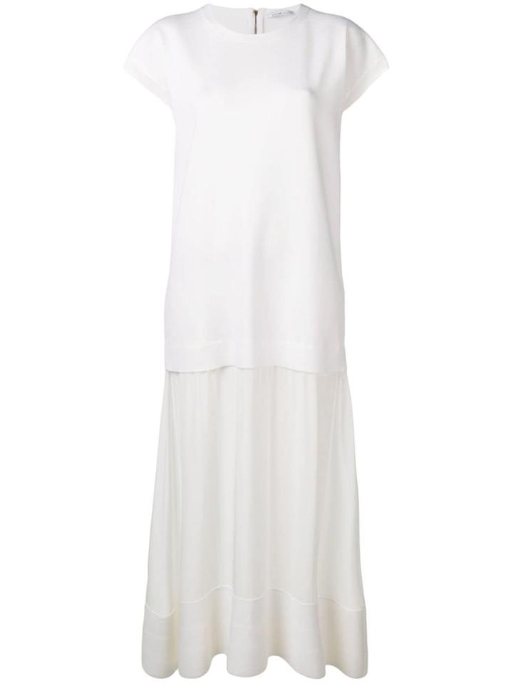 Agnona Layered Long Dress - White