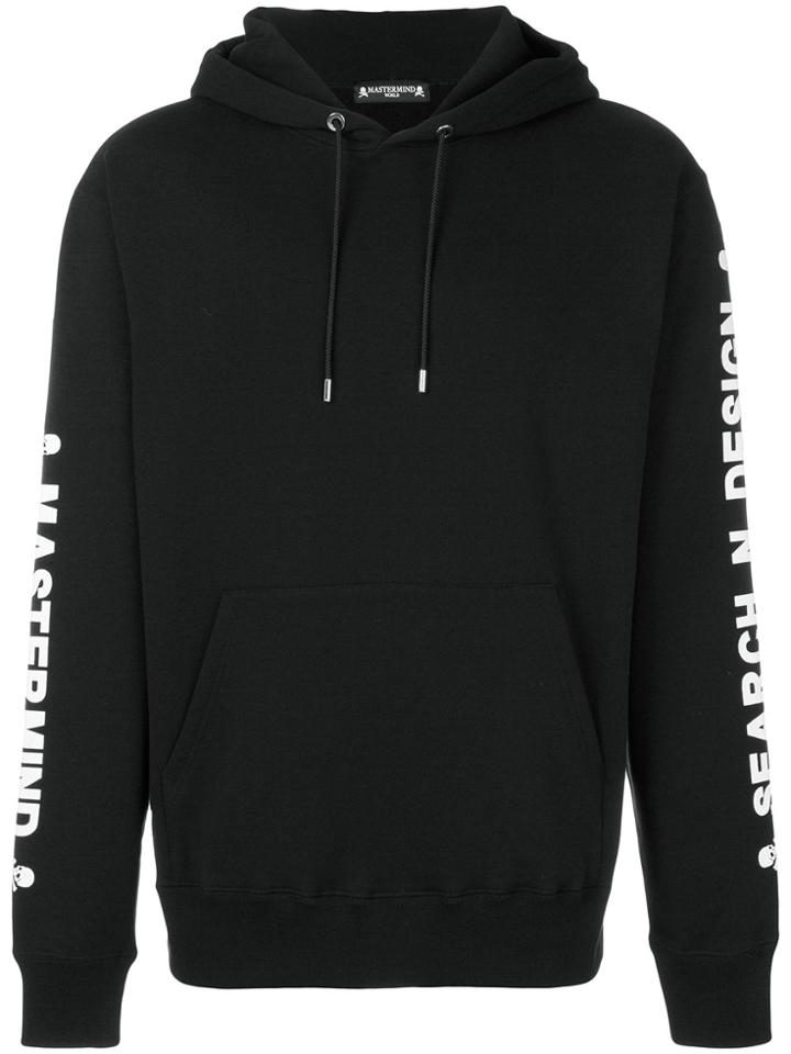 Mastermind World Rear Logo Print Hoodie - Black