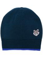 Kenzo Embroidered Tiger Beanie - Blue