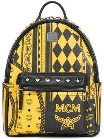 Mcm Diamon Print Backpack