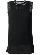 Jupe By Jackie Sheer Tank Top, Women's, Size: 1, Black, Silk