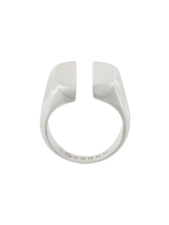Maison Margiela Signet Split Ring - Metallic