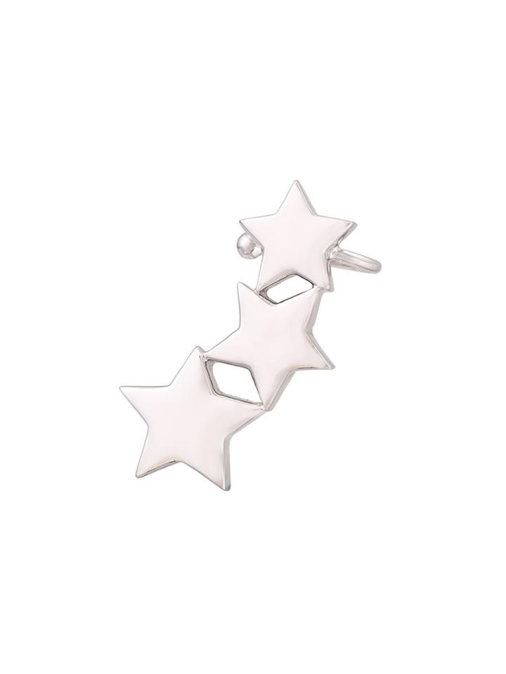 Alinka Stasia Triple Star Stud Ear Cuff - Metallic