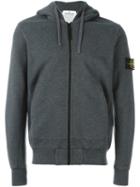 Stone Island Hooded Sweater, Men's, Size: Small, Grey, Cotton