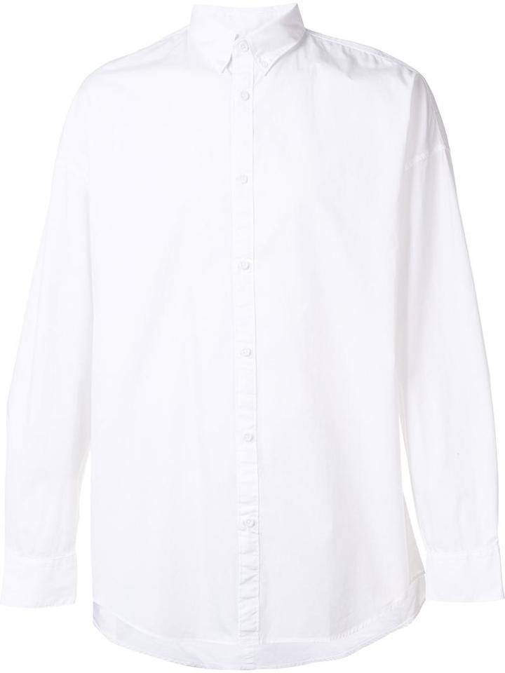 Zanerobe 'rugger' Long Sleeved Shirt, Men's, Size: Small, White, Cotton
