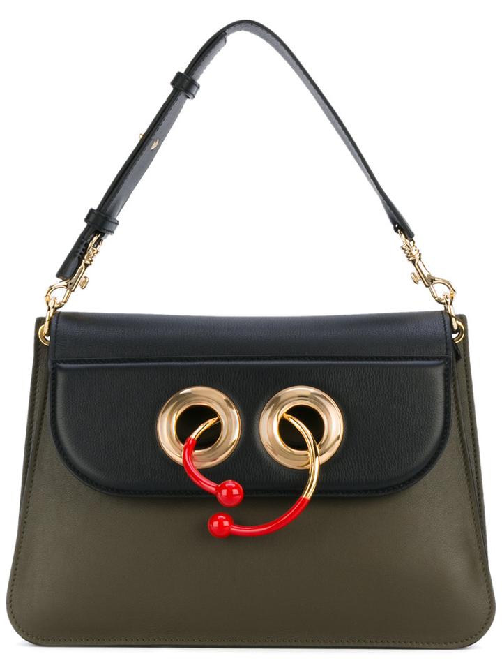 J.w.anderson - Pierce Shoulder Bag - Women - Calf Leather - One Size, Green, Calf Leather