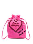 Giada Benincasa Embellished Drawstring Bag - Pink