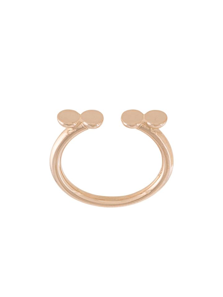 Astley Clarke Double Disc Open Stilla Ring - Pink & Purple
