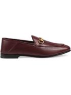 Gucci Brixton Leather Horsebit Loafer - Red