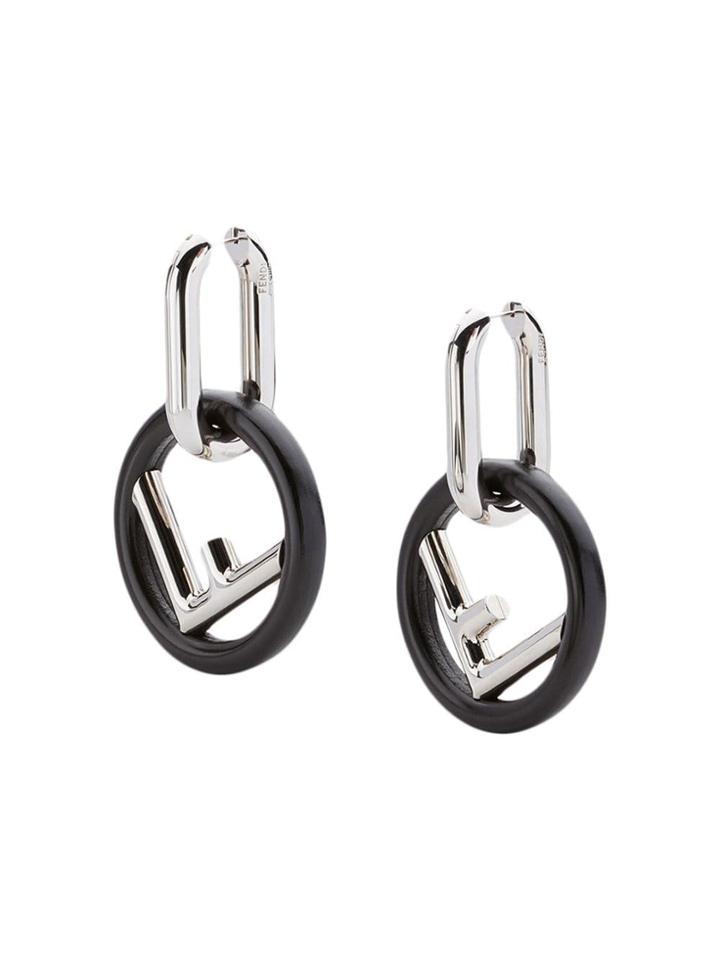Fendi F Is For Fendi Earrings - Black