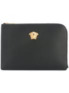 Versace - Embellished Pouch - Men - Calf Leather/metal (other) - One Size, Black, Calf Leather/metal (other)