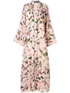 Dolce & Gabbana Printed Lilies Kimono Dress - Pink