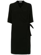 Egrey Wrap Style Dress - Black