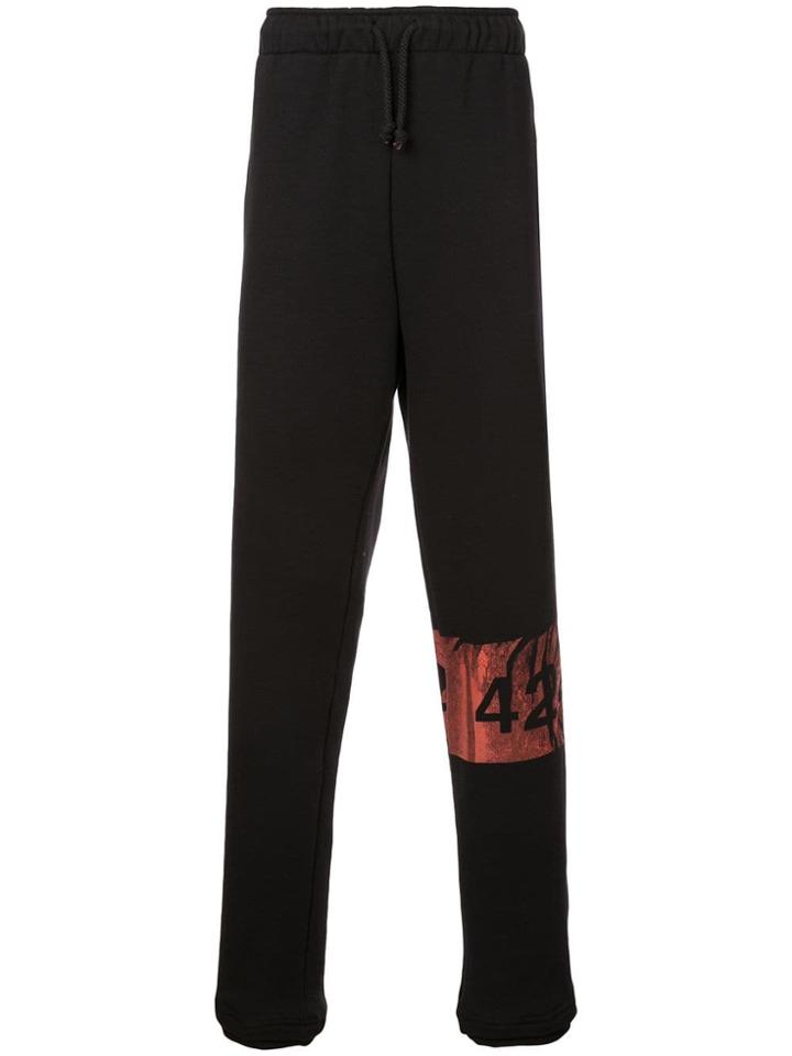 424 Logo Print Track Trousers - Black