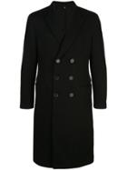Neil Barrett Double-breasted Fitted Coat - Black