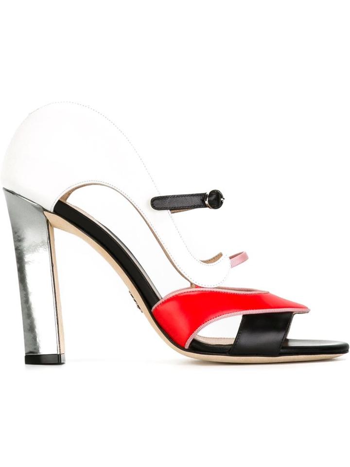 Paula Cademartori Front Buckle Sandals